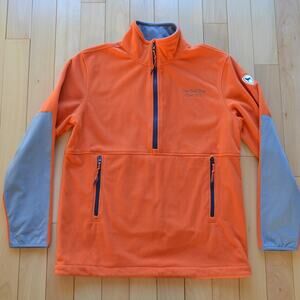 Black Dog Half Zip Fleece Pullover Windbreaker Jacket Size Medium